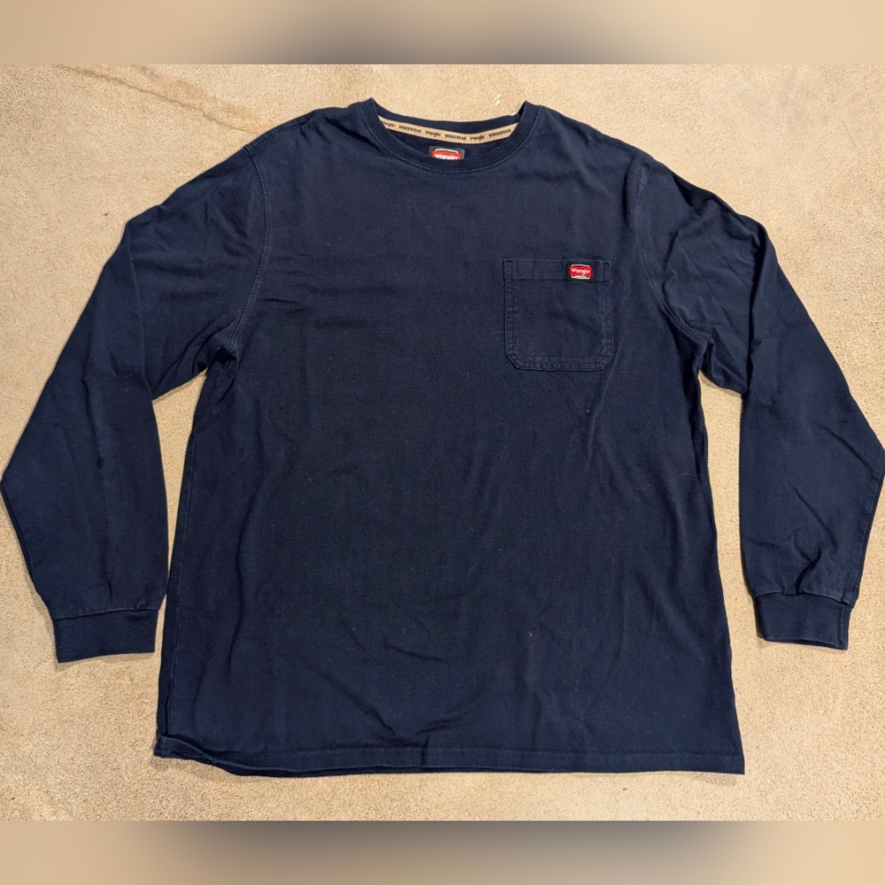 Wrangler Charcoal Long Sleeve Tee